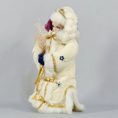 Snow Queen Plush with Porcelain Face