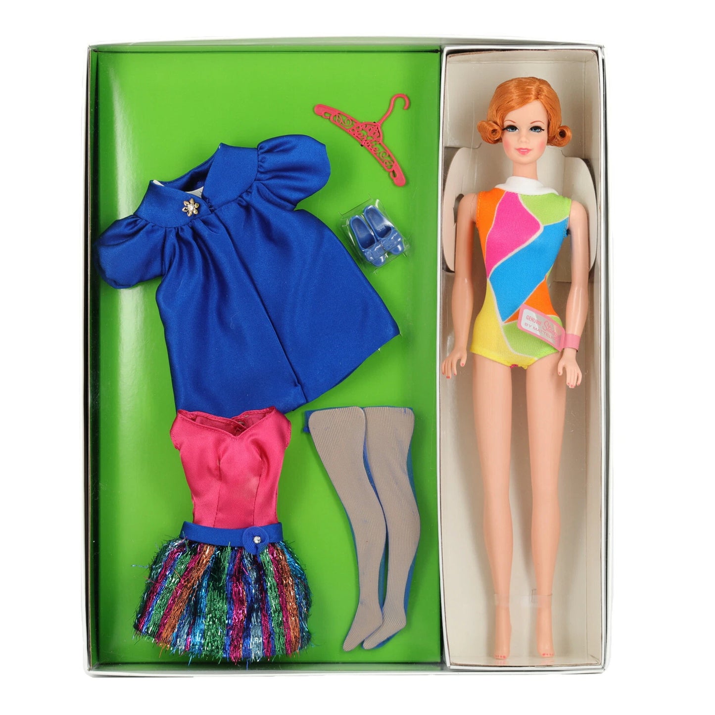 Mattel Stacey 2006 Nite Lightning Set Reproduction Redhead Gold Label doll