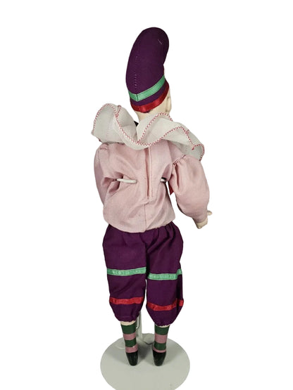 Vintage 15" Porcelain Jester/Clown Porcelain Hands Face And Feet