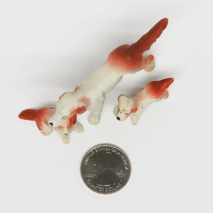Vintage Ceramic Irish setter Family German