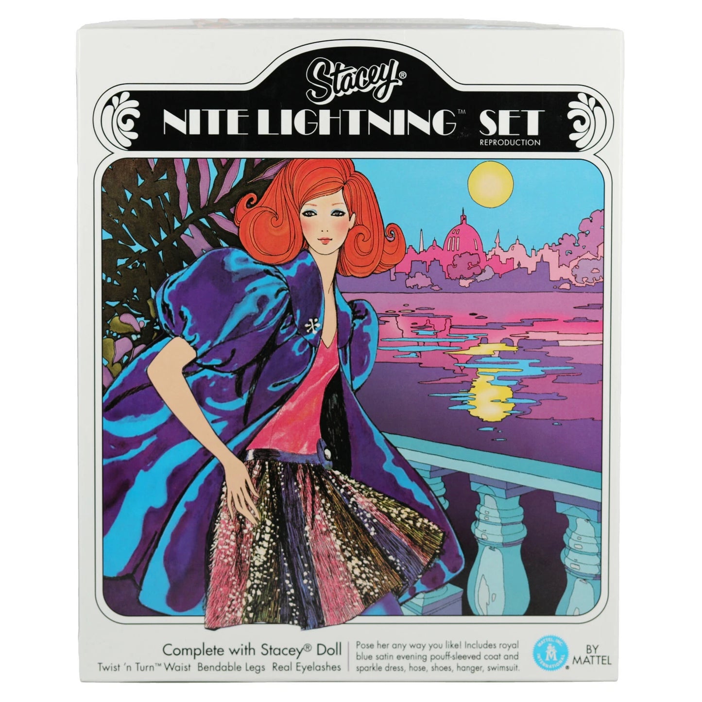 Mattel Stacey 2006 Nite Lightning Set Reproduction Redhead Gold Label doll