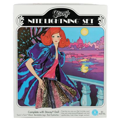 Mattel Stacey 2006 Nite Lightning Set Reproduction Redhead Gold Label doll