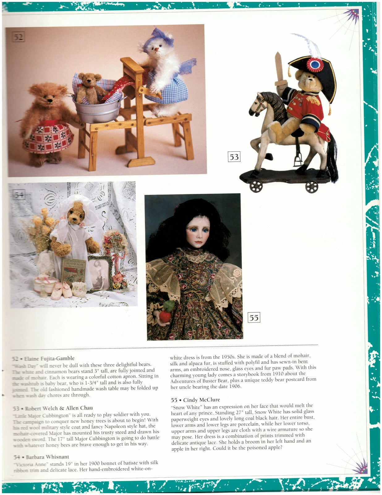 Disney Doll and Bear Convention 1993 OOAK Cindy McClure "Snow White" 27" doll