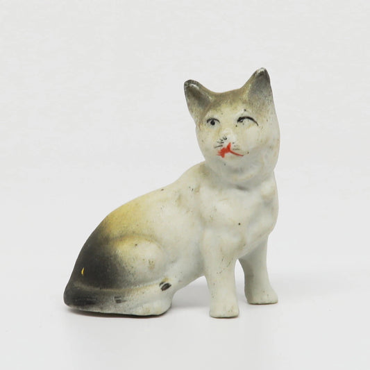 Vintage Ceramic Cat Japan 2" x 2"