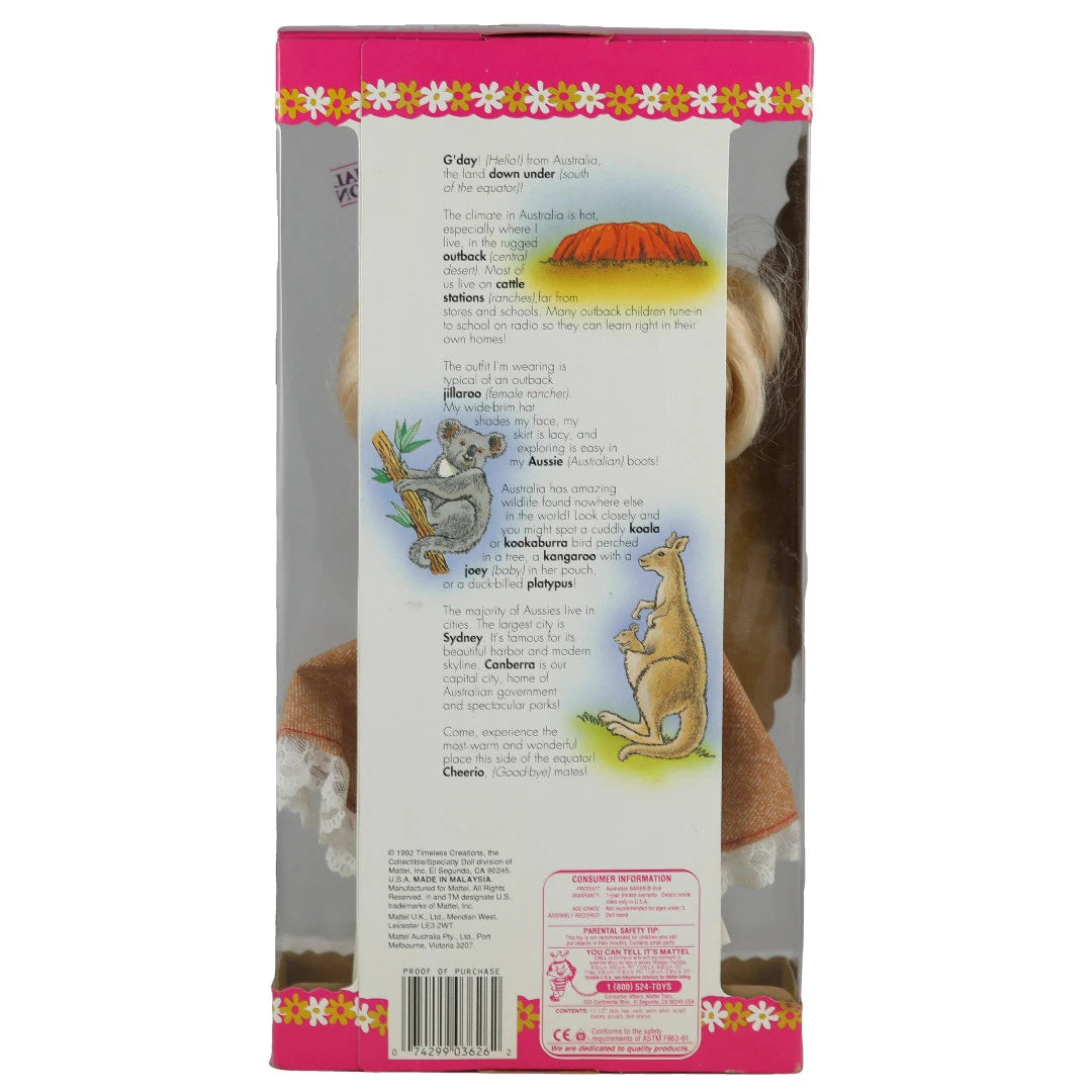Mattel Barbie 1992 Austrailian Barbie Dolls of the World NRFB