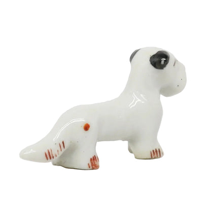Antique Ceramic Dachshund Japan 1.25" x 2.5"