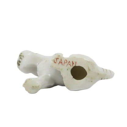Vintage Ceramic White Terrier Japan 1.5" x 1.75"