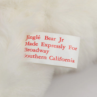 Vintage Jingle Bell Jr Hand Puppet Plush 12'' Christmas White Cap Vest Broadway