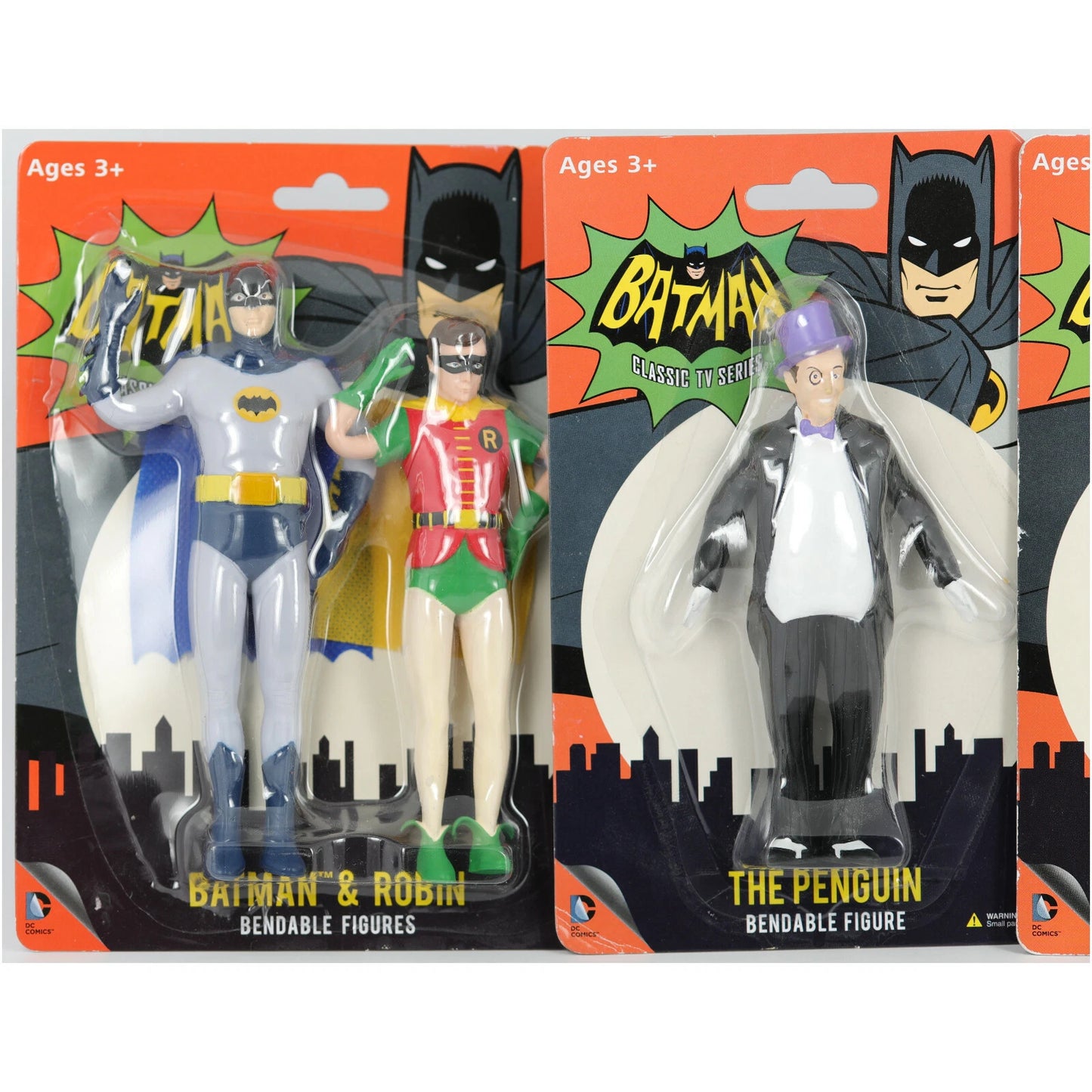 DC Comics Batman Classic Series 5.5" Bendable Figures Set of 4 NRFC