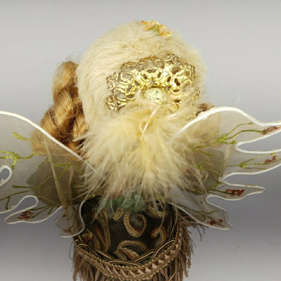 Mark Roberts Fairy Large 18" In Green Fringe Coat