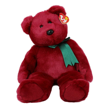 Ty Beanie Buddy 1998 Teddy (Cranberry)