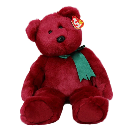 Ty Beanie Buddy 1998 Teddy (Cranberry)