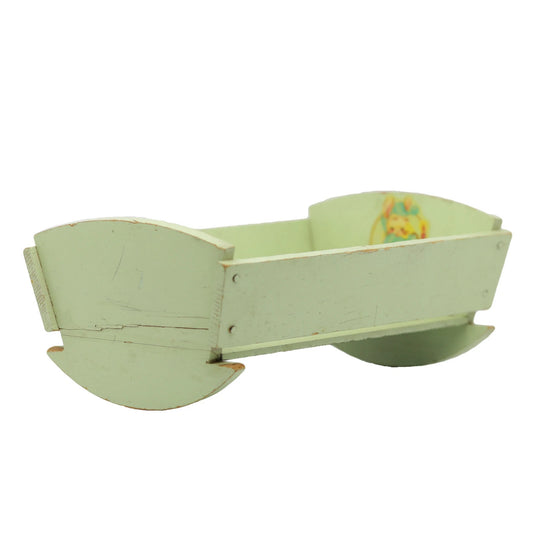 Vintage Rocking Doll Crib Fits up to 7-7 1/2" Dolls