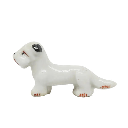 Antique Ceramic Dachshund Japan 1.25" x 2.5"
