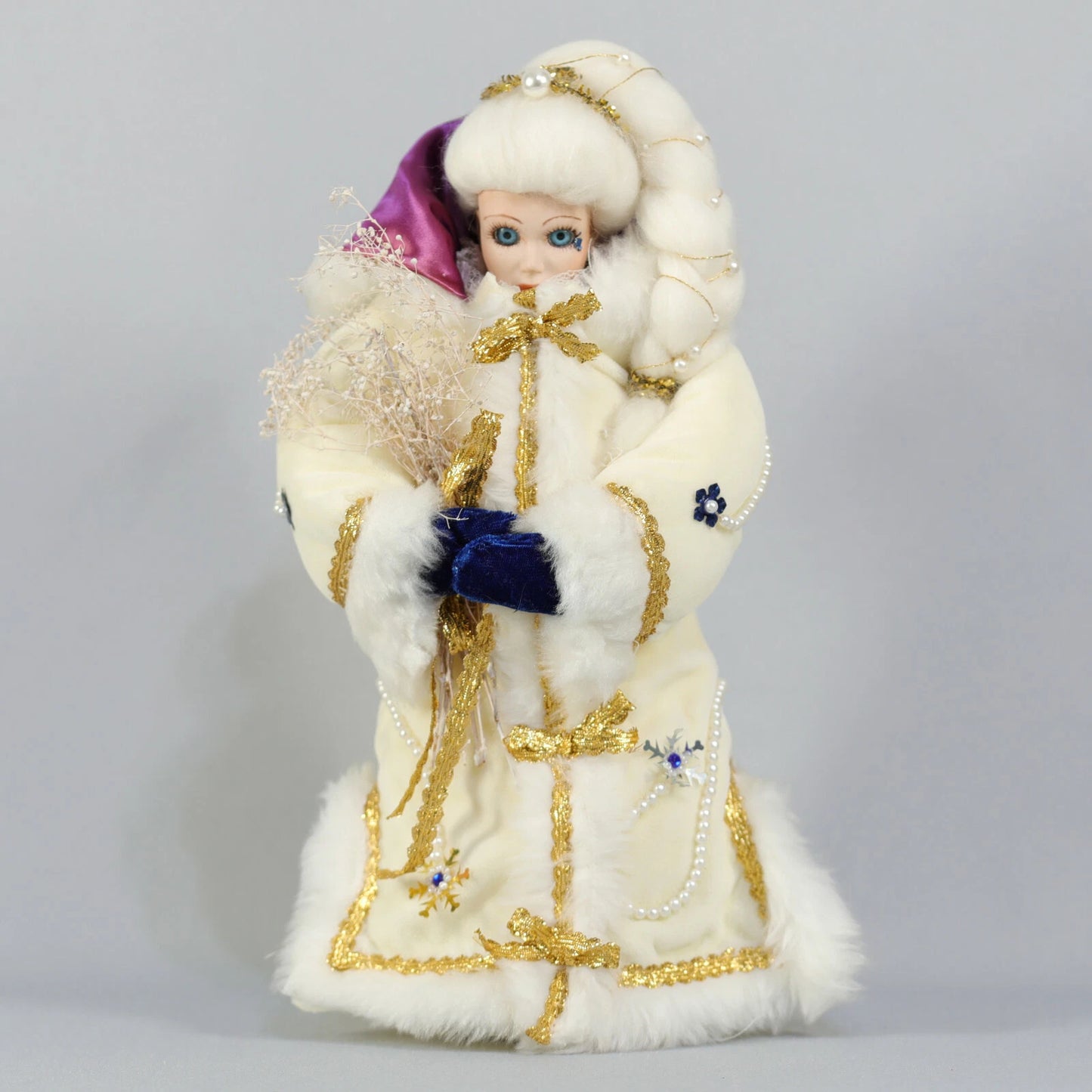 Snow Queen Plush with Porcelain Face