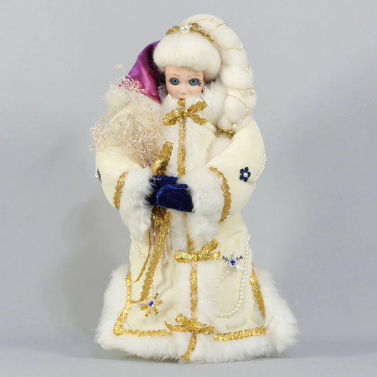 Snow Queen Plush with Porcelain Face