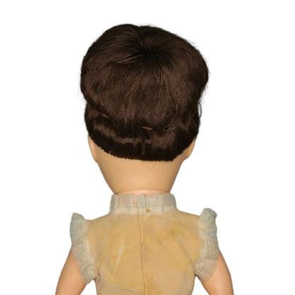 Unmarked 1960s 17" Vinyl  Brunette Teen Fashion doll