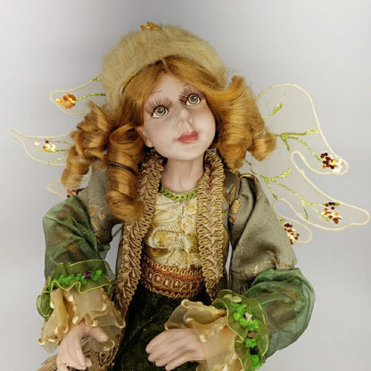 Mark Roberts Fairy Large 18" In Green Fringe Coat