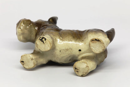 Vintage Ceramic Brown Terrier 3.5" x 4.5"